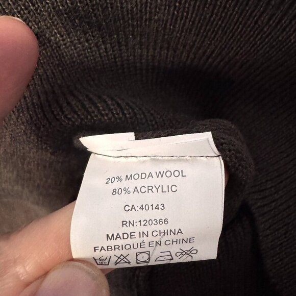 NWT Sergio Louis Italy wool blend XL brown sweater - Picture 5 of 6